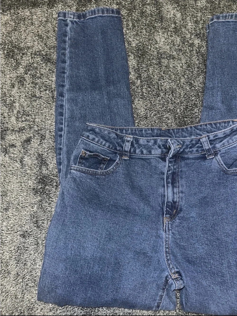 Barbie Girls Born To Lead Graphic Patch Slim Straight Jeans Blue Size 16